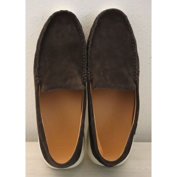 OluKai 10535-6363 Men\'s Sz 10.5 Dark Wood Brown Ka\'a Slip-On Suede Loafers main image 8
